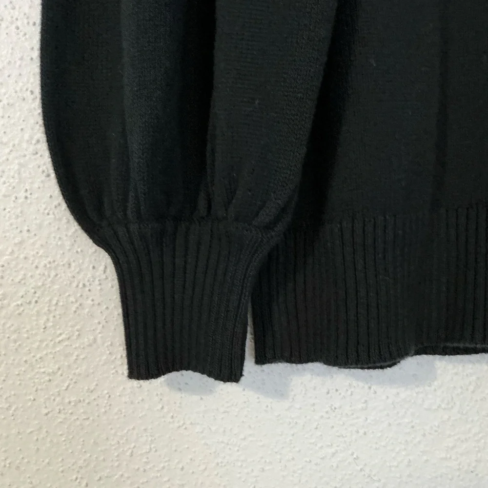 Summer salt The Year-Round Balloon Sleeve Pompom Sweater Small - Picture 6 of 12